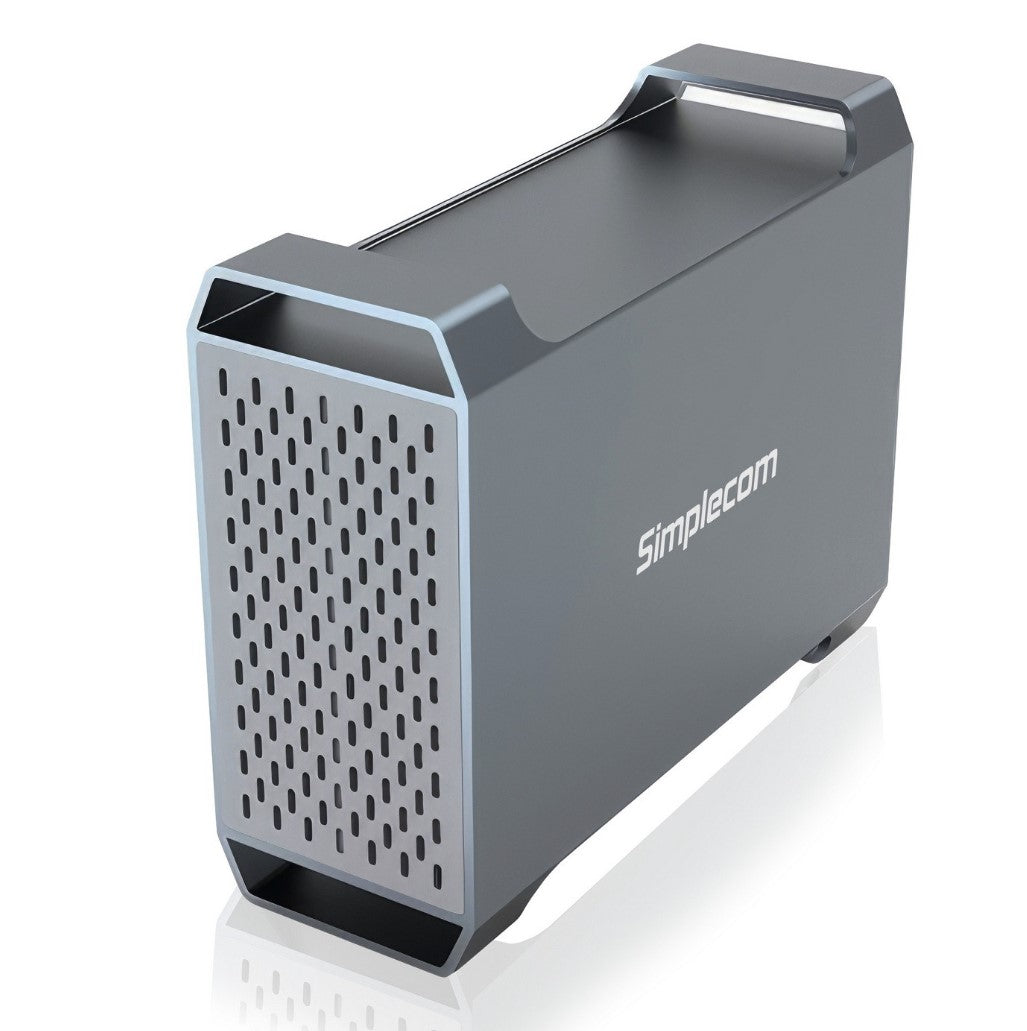 Simplecom SE482 SuperSpeed USB Dual Bay 3.5' SATA Hard Drive RAID Enclosure USB-C RAID 0/1, JBOD Simplecom SE482 SuperSpeed USB Dual Bay 3.5' SATA Hard Drive RAID Enclosure USB-C RAID 0/1, JBOD
